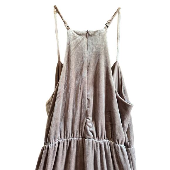 Velour Simply Styled Champagne Crop Racerback Jumpsuit, Women's medium Petite EU - Picture 5 of 10